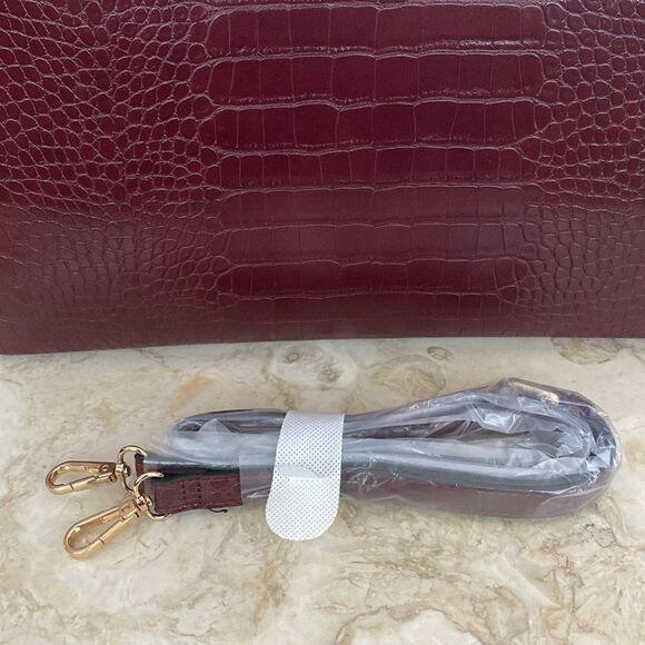 NEW! Aldo Nilo Croc Embossed Large Tote/Work Bag - Picture 4 of 13